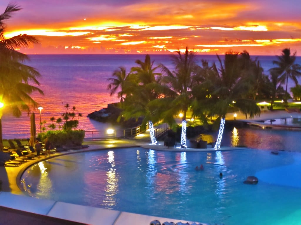 Tahitian sunset